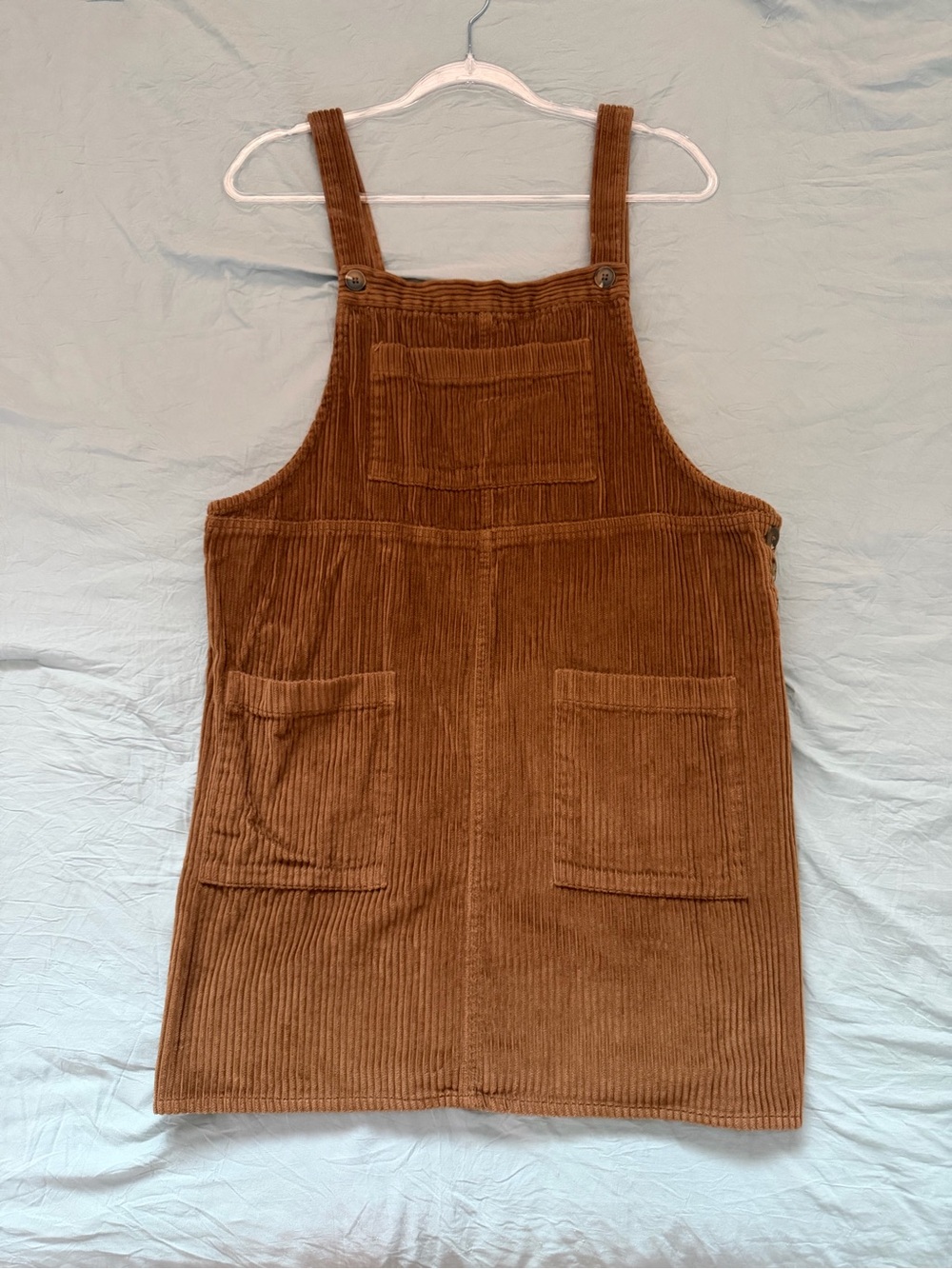 Wild Fable Brown Corduroy Overall Dress Pinafore Sz L